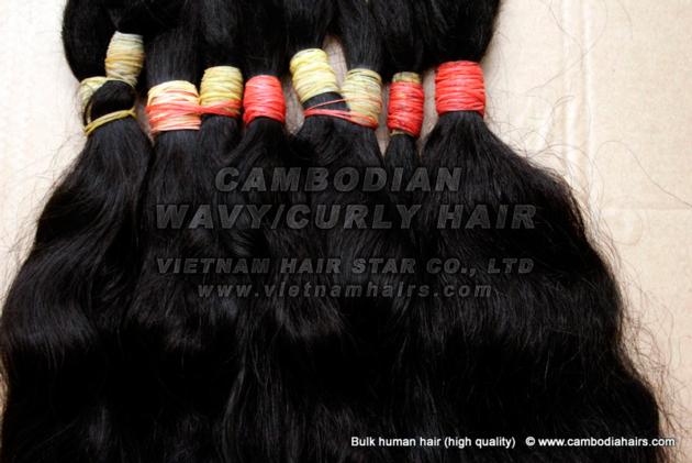 Cambodian Natural Wavy Curly Hair Wholesale