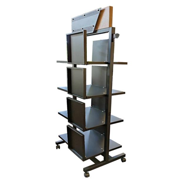 Custom 4-Layer Boutique Garment Display Stand with POP