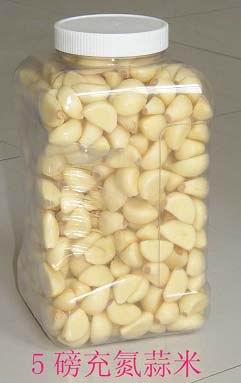 organic fresh peeled garlic