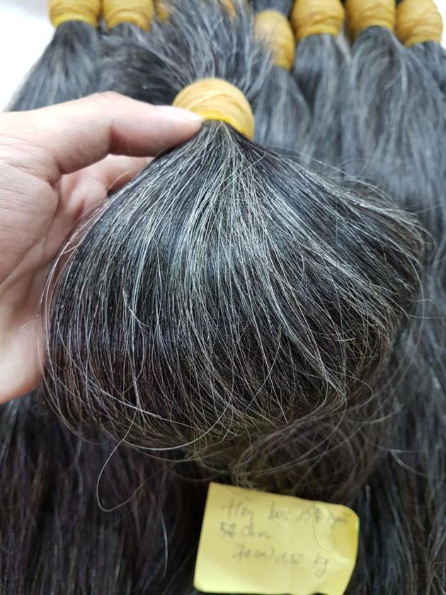 Single Drawn Grey Hair Wholesale Price