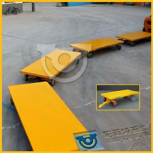 Industrial Towable Transfer Cart , Material Handling Equipment