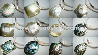 shell pendant with shell necklace