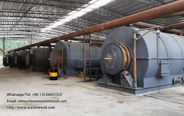 Waste tyre pyrolysis plant