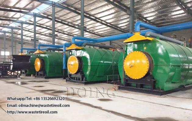 High oil output pyrolysis machine to recycle used tyre into fuel oil