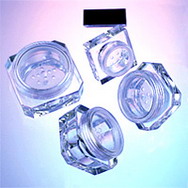 Plastic Octagonal / Square Powder Jars