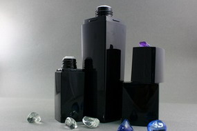 Square Arched Matte BLACK Bottle