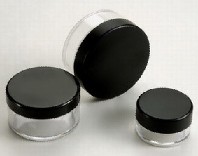 Plastic Round Powder Jar
