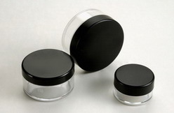Plastic Round  Powder Jar