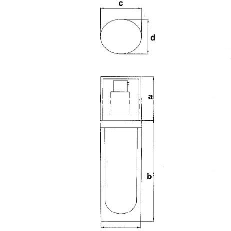 Plastic Oval Lotion Bottle