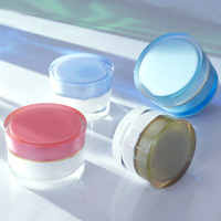 Plastic Curve Round Cream Jar