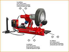 Truck wheel changer 