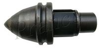 Round shank tooth