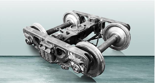 25t low power action structural railway bogie 