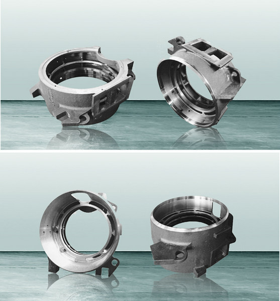 motor housing for railway vehicle