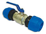 STRAIGHT CONNECTION WITH BALL VALVE