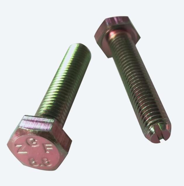 8.8 Grade Full Thread Hexagon Head Bolts Zinc Plated