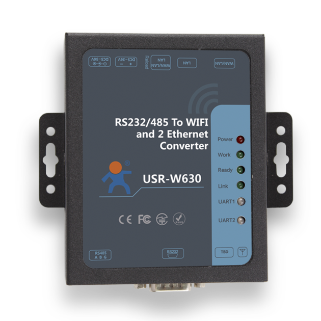 RS232 / RS485 Serial Wireless Server, Serial to WiFi and Ethernet Converter