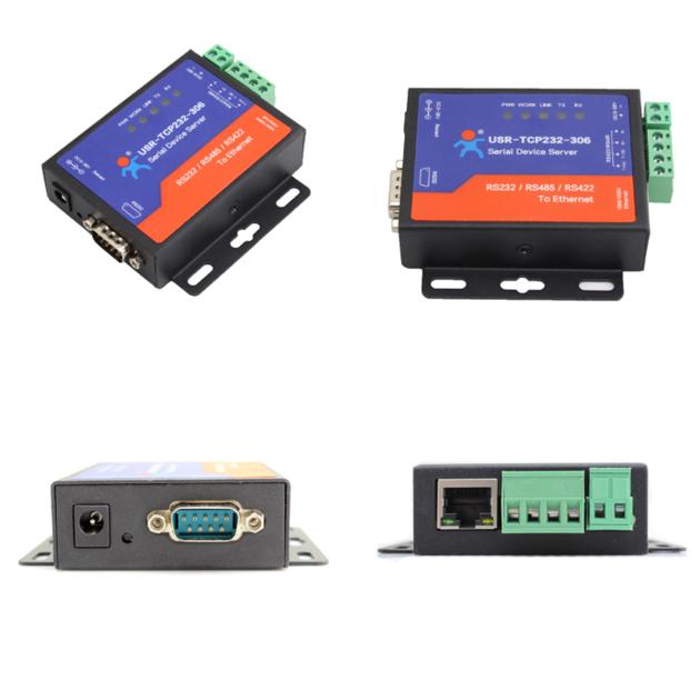 Serial RS232/485/422 to Ethernet Converter