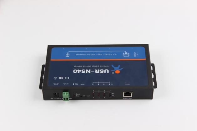 4 ports Serial Device Converter, Serial RS232/RS485/RS422 to Ethernet Converter