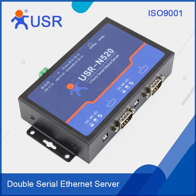 2 Serial port RS232 RS485 RS422 Ehternet Converter, Serial to Ethernet