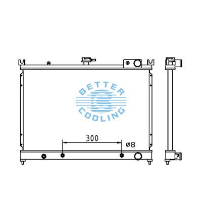 ALL ALUMINUM RADIATOR FOR NISSAN SUNNY D21 AT DPI:314