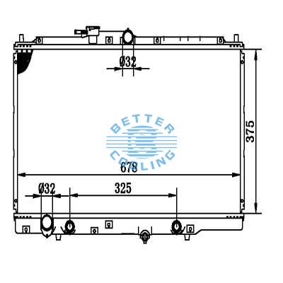 AUTO RADIATOR FOR HONDA 94-97 ACCORD 97 CL DPI: 1776