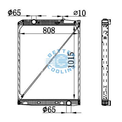 HIGH PERFORMANCE TRUCK RADIATOR FOR MERCEDES-BENZ ACTROS 18T (96-) OEM: 9425001203/9425002303/942500