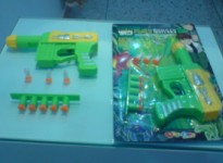 Plastic soft gun-green style