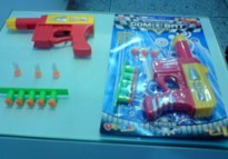 Plastic soft gun-red style