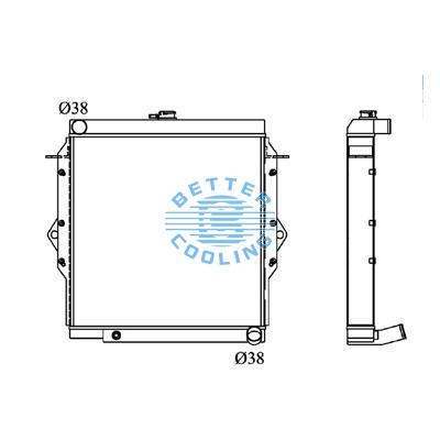 ALL ALUMINUM RADIATOR FOR TOYOTA TOYOTA MT DPI