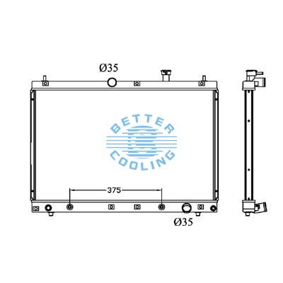 ALL ALUMINUM RADIATOR FOR TOYOTA ESTIMA/PREVIA AT DPI