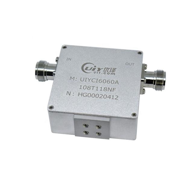 UIY Customized 5g RF Design Coaxial Isolator Low Frequency 108 ~ 118 MHz 