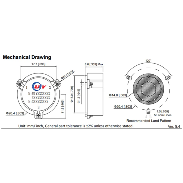 RF Surface Mount Circulator Module From