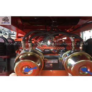 3 Axles 40ft Flatbed Container Transport Semi Truck Trailer                