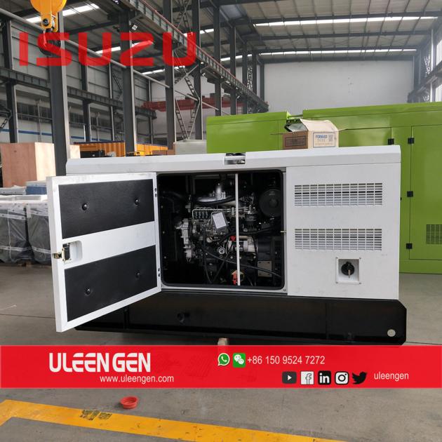 soundproof Isuzu diesel generator set 24kw 30kva 4JB1T