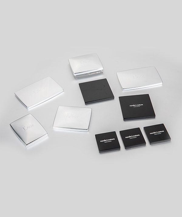 Aluminum metal parts for compact makeup powder Eyeshadow case