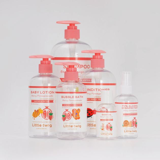 PET Plastic Clear Boston Round Bottles