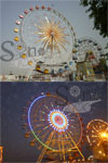 amusement park rides(ferris wheel)(big wheel)