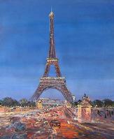 paris oil painting