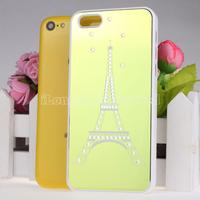 Electroplate Eiffel Tower Pattern Hard Case For iPhone 5C