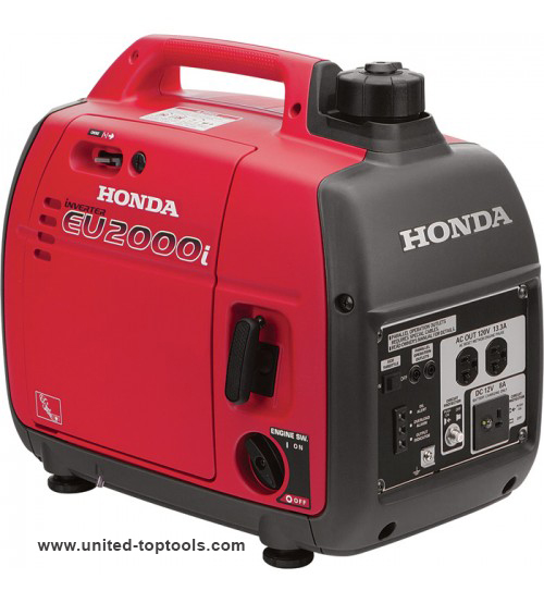 Honda EU2000 Portable Inverter Generator - 2000 Surge Watts, 1600 Rated Watts, CARB-Compliant