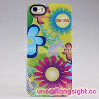 Colorful Kenzo flower TPU Case For iPhone 5/5s