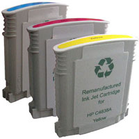 Remanufactured Color Inkjet Cartridge for HP C4841A CY/ HP C4842A YL/ HP C4843A MG