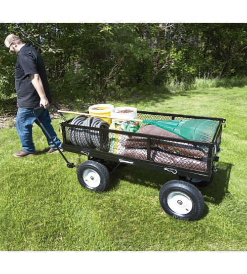 Strongway Steel Jumbo Garden Wagon 2