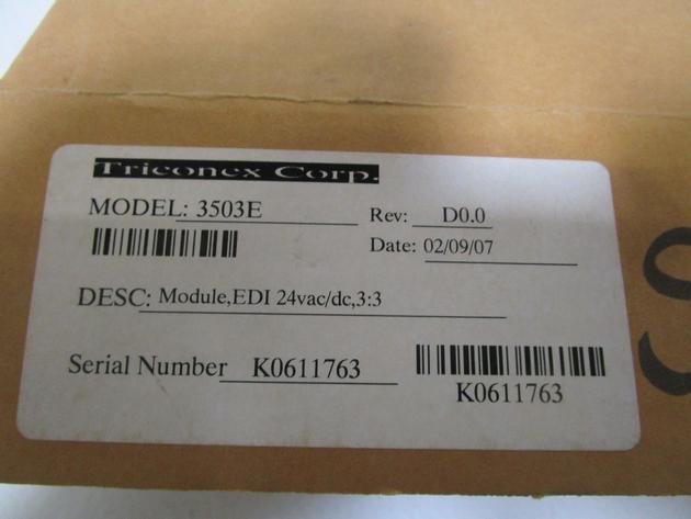 3617E Triconex 3617E 48V DC Supervised DO ESDO 7400122-080 RevC15 035268-01 part-92907 3617E