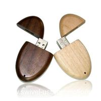 oval wood usb personalized usb in wood 
