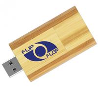 Swivel Flip USB Bamboo Flash Drive
