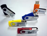 chrome metal clip usb twist memory stick
