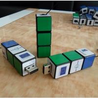 twist cube retractable usb flash drive with free logo
