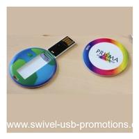 Wholesale circle usb card,tag usb card 4GB,8GB,16GB,32GB with free logo imprinted